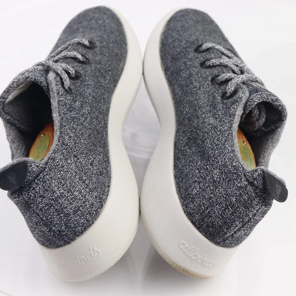 Allbirds Mens WR Wool Runner Running Shoes Size 12 Gray Merino Lace Up Sneakers